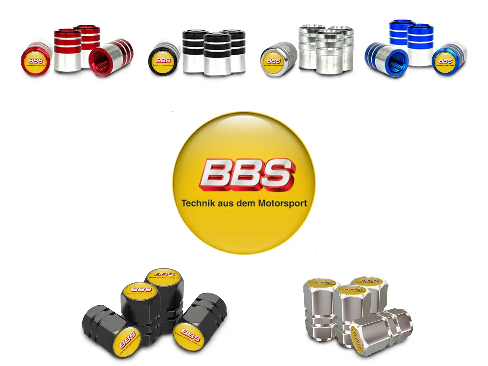 BBS Tapones De Válvula Bicicleta Profesional